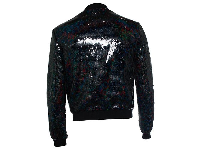 Saint Laurent, 2017 sequin bomber jacket Multiple colors - view 2