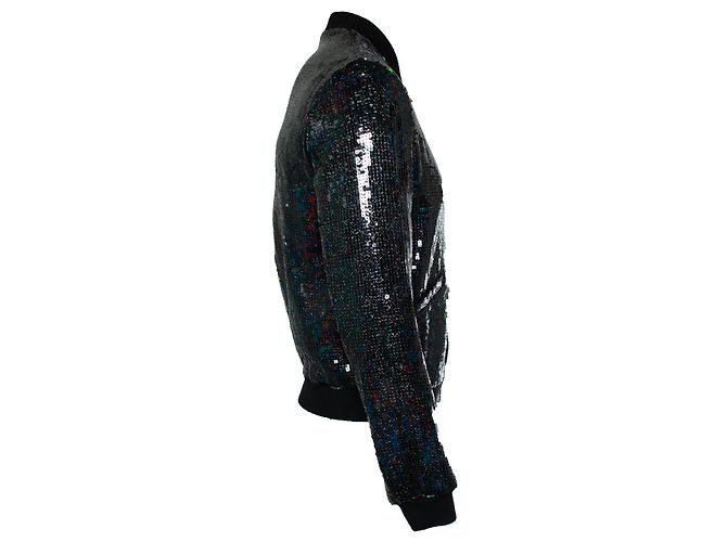 Saint Laurent, 2017 sequin bomber jacket Multiple colors - view 3