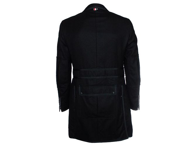 Thom Browne, Trench nero - vista 3