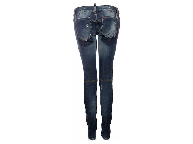 Dsquared2, middle blue biker jeans - view 3