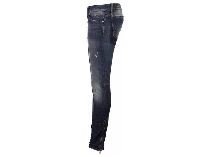 Dsquared2, middle blue biker jeans - view 4