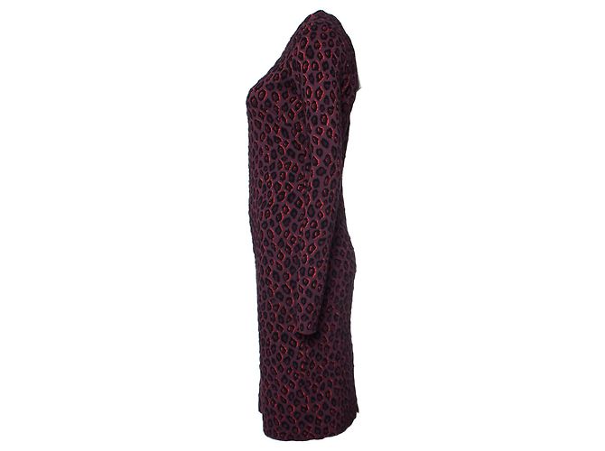 Givenchy, Kleid mit Leopardenmuster in Aubergine Mehrfarben - Ansicht 2