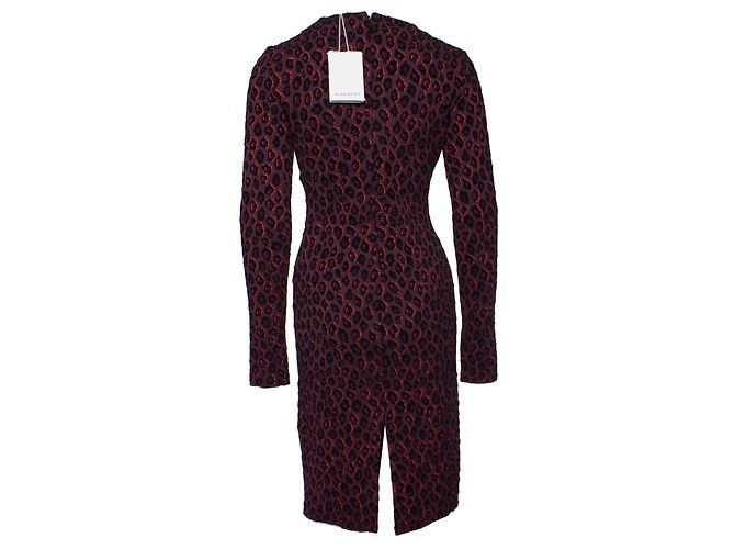 Givenchy, Kleid mit Leopardenmuster in Aubergine Mehrfarben - Ansicht 3