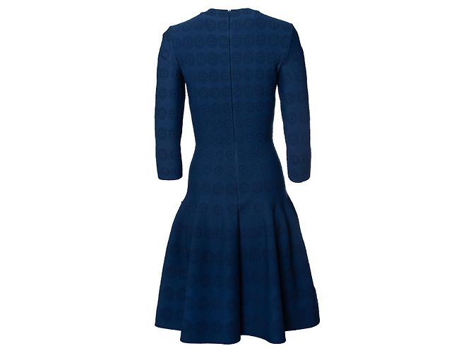 Alaïa Alaia, vestido azul acampanado con estampado - vista 3