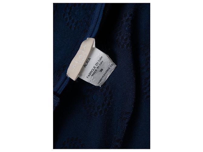 Alaïa Alaia, vestido azul acampanado con estampado - vista 8
