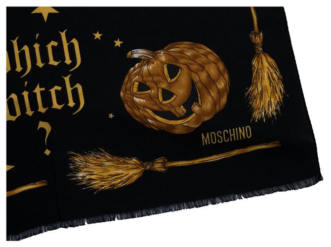 Sciarpa Moschino con stampa di strega in nero Multicolore - vista 6