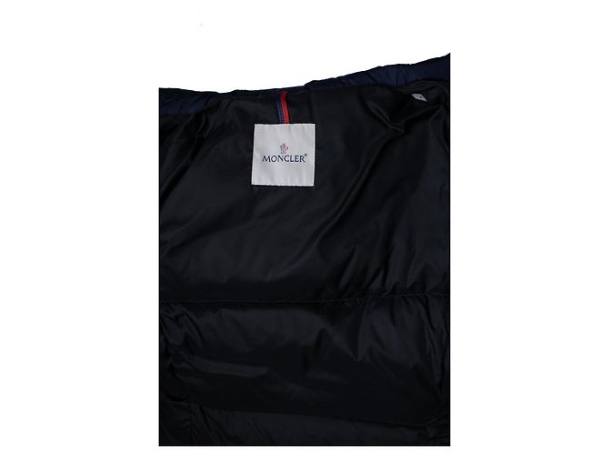 Moncler, jaqueta acolchoada Betula de plumas em azul - vista 9