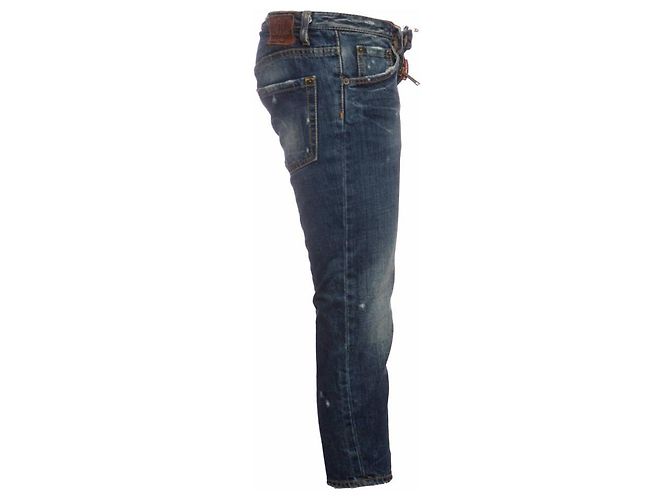 Dsquared2, jeans boyfriend blu - vista 2