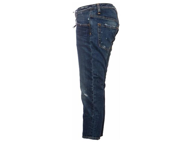 Dsquared2, jeans boyfriend blu - vista 4