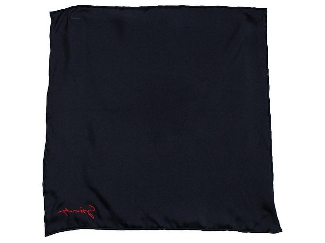 Givenchy, lenço de bolso preto com bordado - vista 2