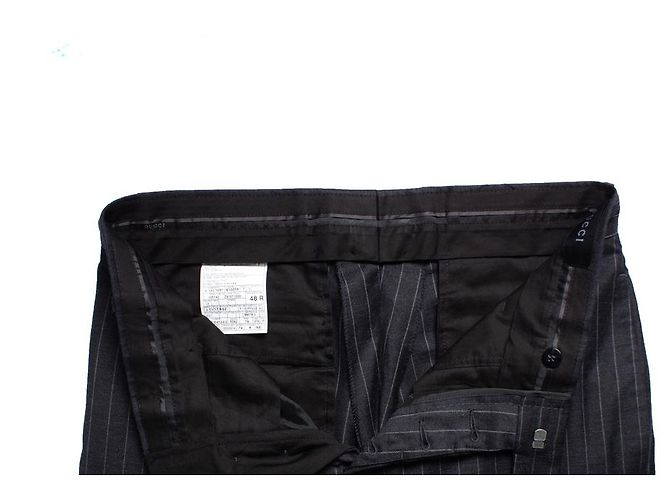 Gucci, pantaloni gessati grigi Grigio - vista 6