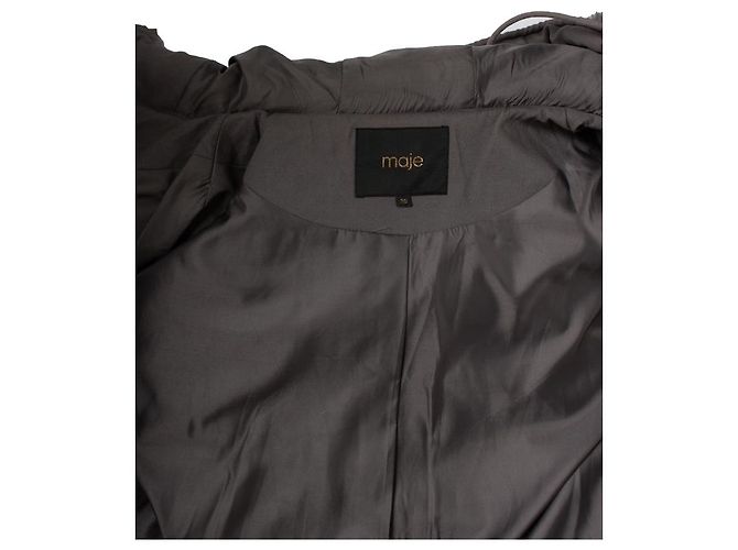 Maje, bomber de imitación de pelo en gris - vista 6