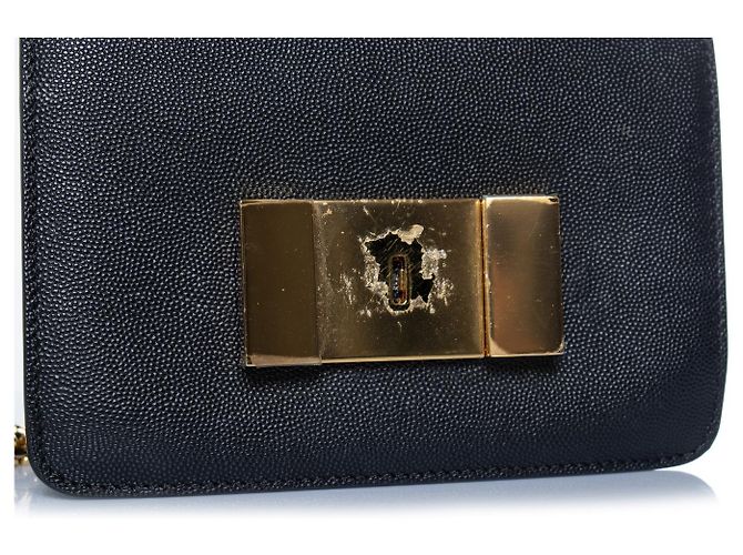 Tom Ford, borsa Sienna in pelle granulata nera Nero - vista 9