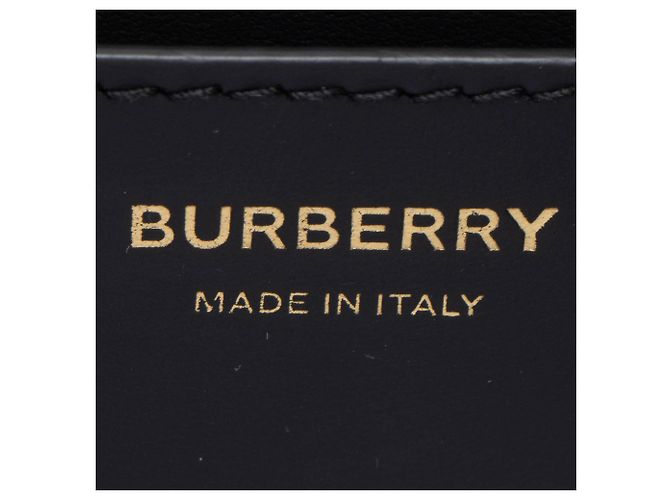 Bolsa transversal Burberry Leather House Check Mackford Marrom Bege - vista 8