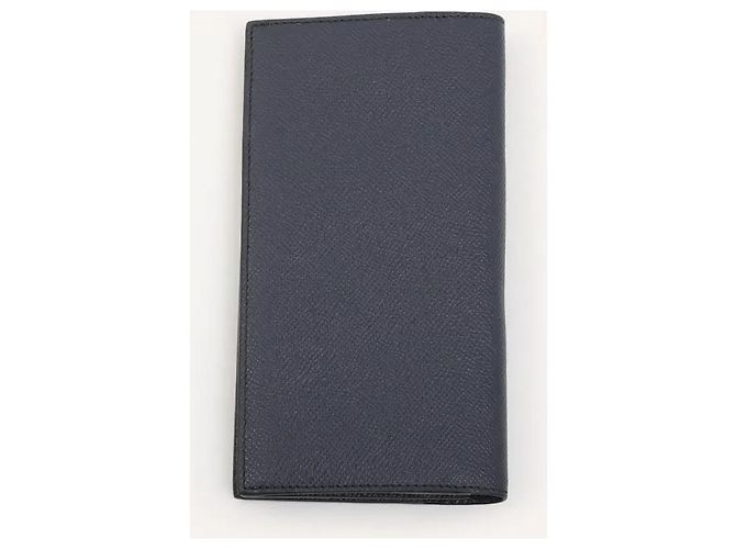 Burberry Cavendish Portafoglio Pelle Blu Navy - vista 2