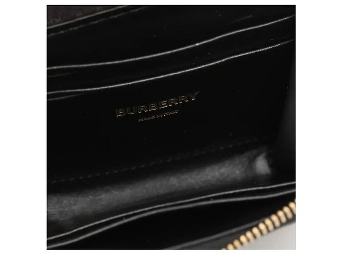 Burberry TB Monogram Small Zip-Around Wallet Brown - view 3