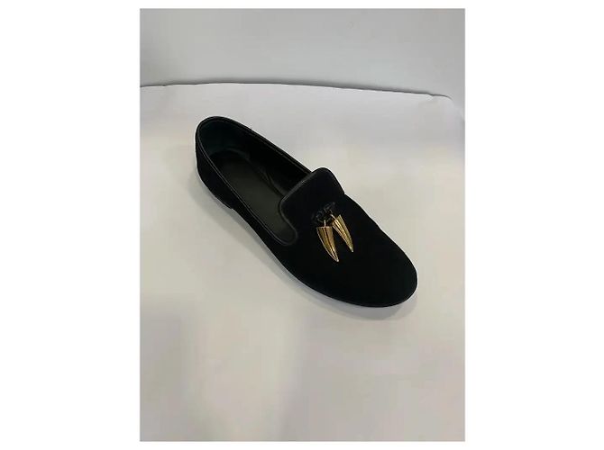 Mocassini in camoscio Giuseppe Zanotti Nero - vista 2