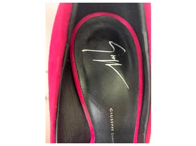 Décolleté Giuseppe Zanotti in scamosciato rosa - vista 3