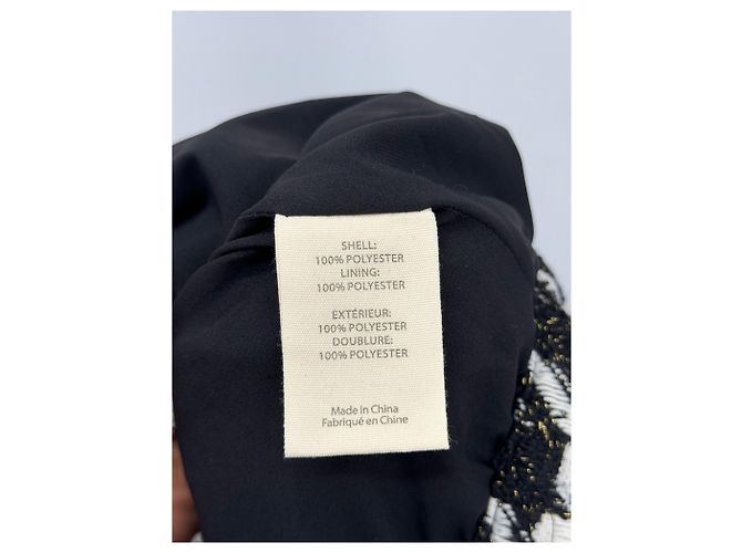 L'Agence Jacke mit Hahnentritt-Muster Weiß - Ansicht 6