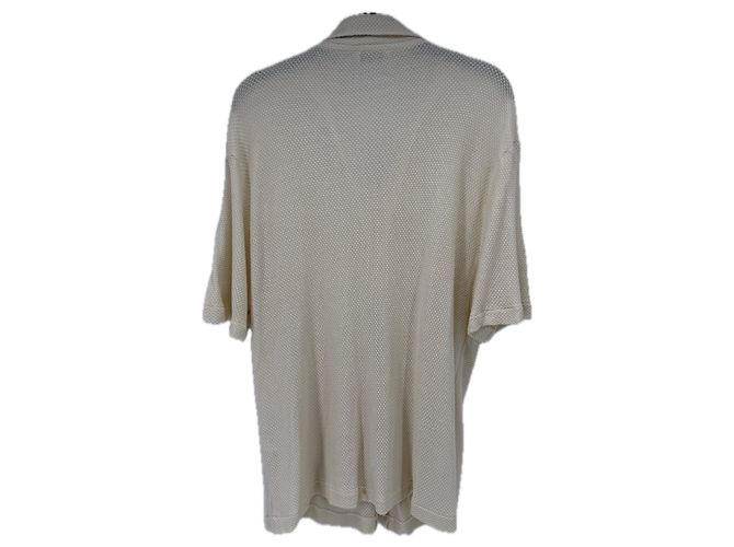 Polo Sandro creme com botões Preto - vista 2