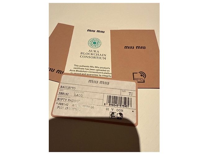 Miu Miu Borsa Bauletto Arcadie in pelle Blu chiaro - vista 10