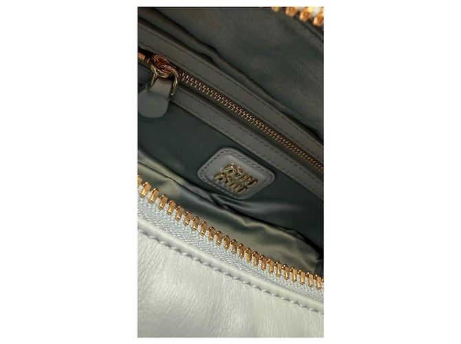 Miu Miu Borsa Bauletto Arcadie in pelle Blu chiaro - vista 6