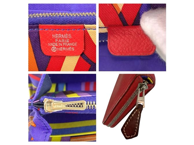 Cartera larga Azap Hermès en rojo Roja - vista 3