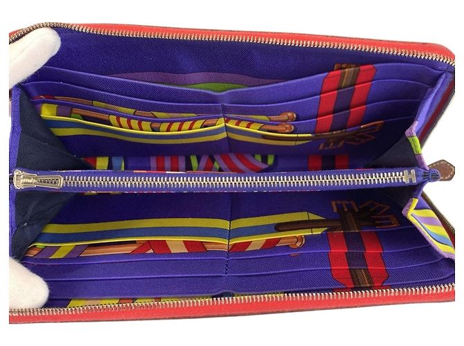 Cartera larga Azap Hermès en rojo Roja - vista 4