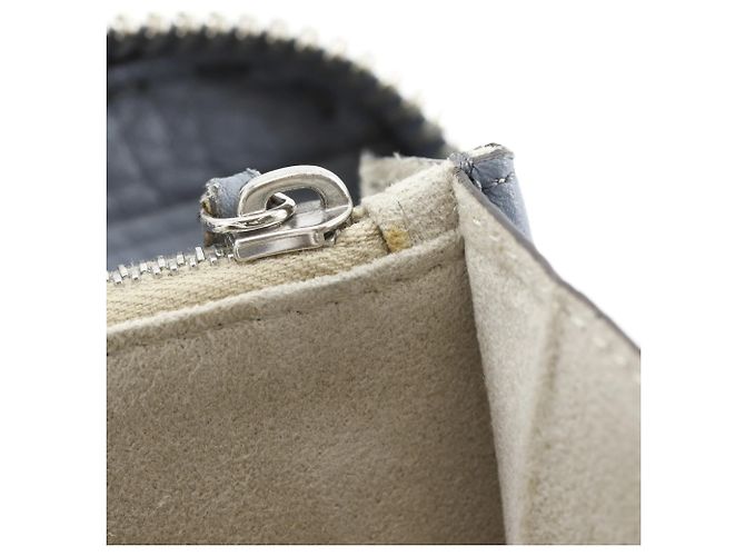 Selleria Fendi Light Blue Leather Long Wallet - view 13