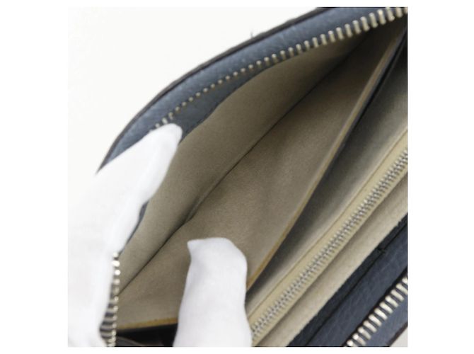 Selleria Fendi Light Blue Leather Long Wallet - view 6