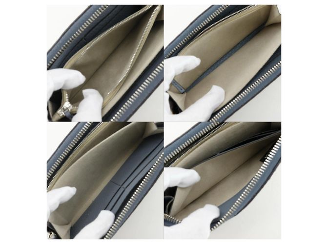 Selleria Fendi Light Blue Leather Long Wallet - view 8