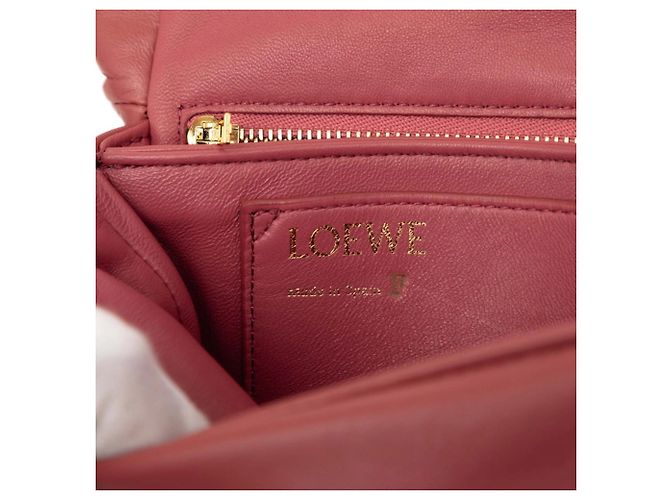 Loewe Anagram Goya Puffer Chain Schultertasche Pink - Ansicht 5