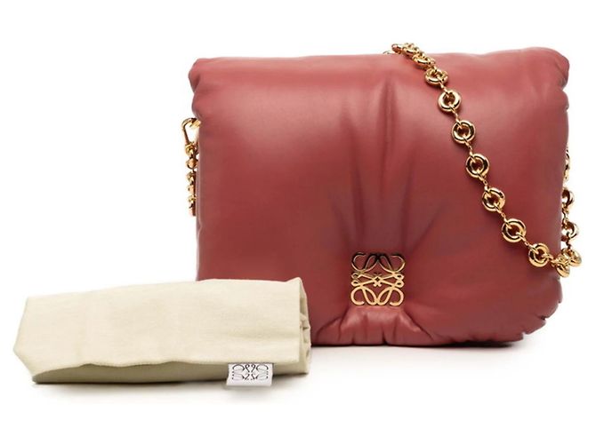 Loewe Anagram Goya Puffer Chain Schultertasche Pink - Ansicht 7