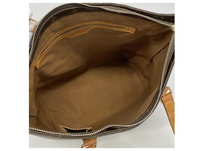 Borsa Tote Louis Vuitton Monogram Cabas Mezzo Marrone - vista 4