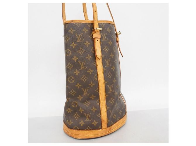 Borsa Tote Louis Vuitton Monogram Bucket GM Marrone - vista 2