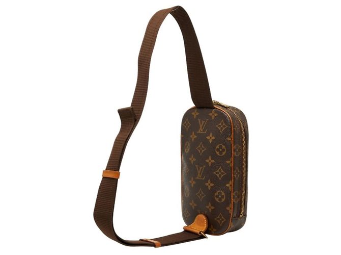 Borsa Body Monogram Pochette Gange Louis Vuitton Marrone - vista 2