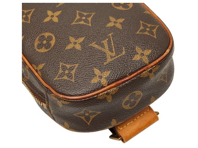 Borsa Body Monogram Pochette Gange Louis Vuitton Marrone - vista 5