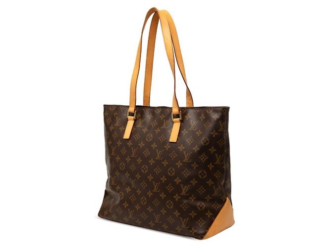 Borsa a Spalla Louis Vuitton Monogram Cabas Mezzo Marrone - vista 2