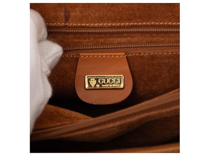 Borsa a tracolla in pelle marrone Gucci - vista 6
