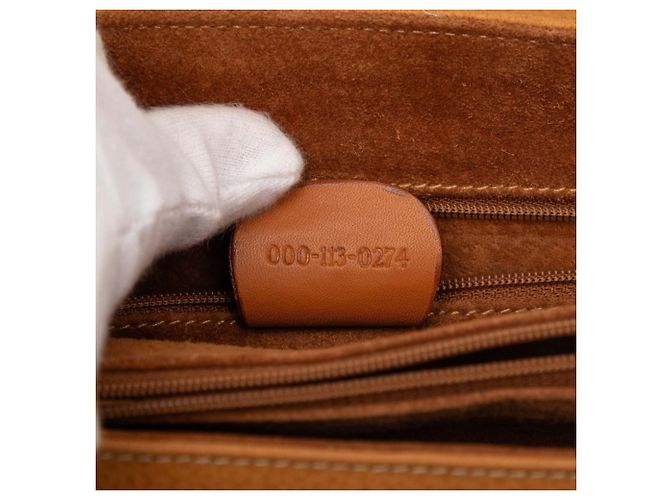 Borsa a tracolla in pelle marrone Gucci - vista 7