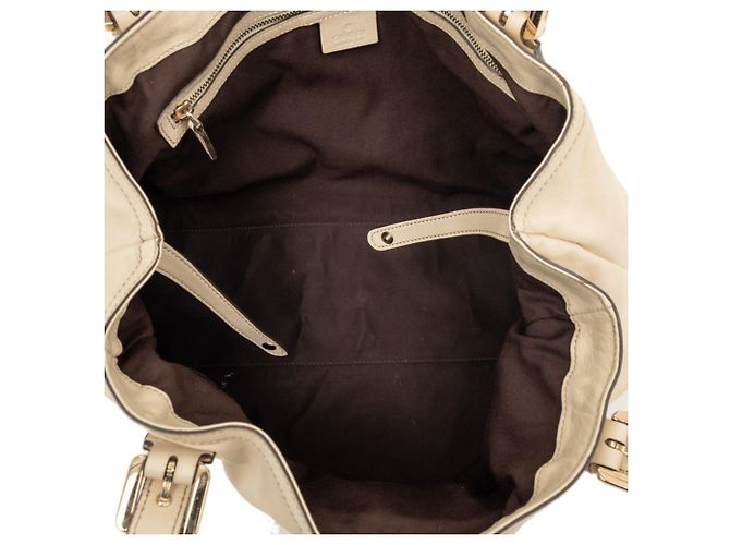 Borsa Tote Newbrid Interlocking G Gucci Beige Crudo - vista 4