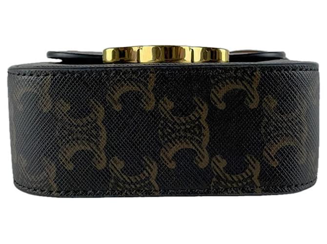 Céline Borsa a Spalla Celine Triomphe Mini Claude Marrone - vista 4