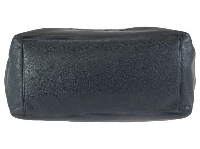 Borsa Tote Chanel Vintage Coco Mark in marmo con catena Nero - vista 10
