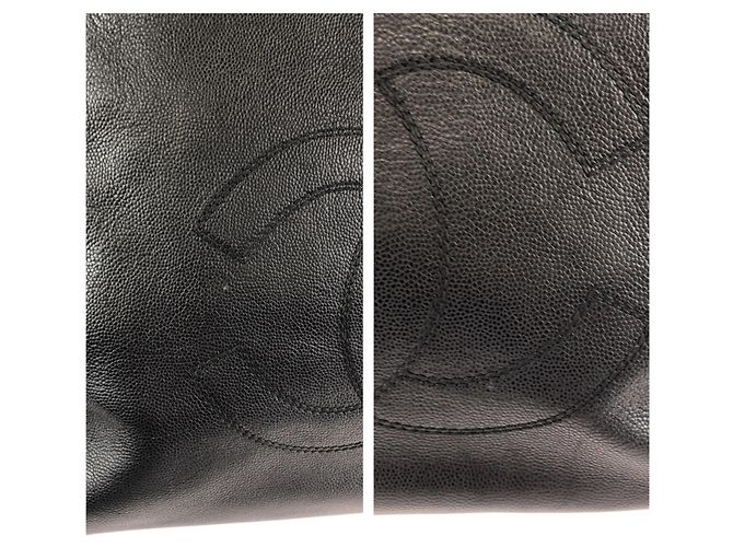Borsa Tote Chanel Vintage Coco Mark in marmo con catena Nero - vista 5