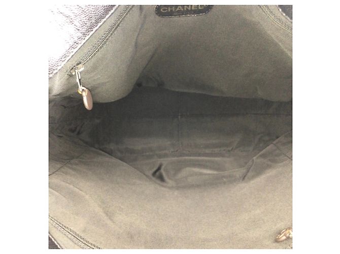 Borsa Tote Chanel Vintage Coco Mark in marmo con catena Nero - vista 9