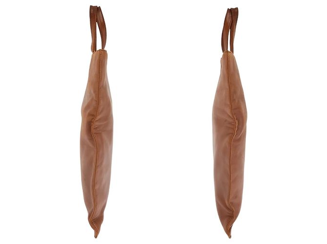 Borsa Tote Loewe in pelle marrone - vista 8