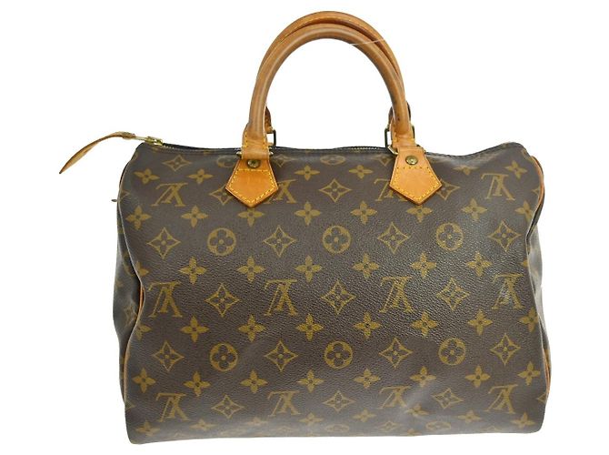 Borsa Louis Vuitton Neo Speedy Pelle Orfevre Leather PM Marrone - vista 2