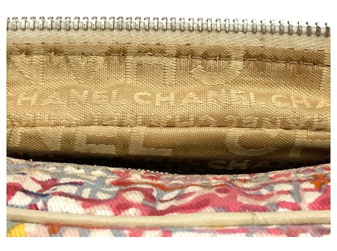 Borsa a tracolla Chanel Clover Charm Multicolore Beige - vista 10