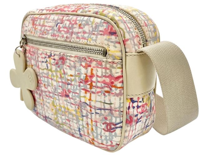 Borsa a tracolla Chanel Clover Charm Multicolore Beige - vista 2