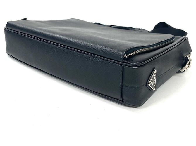 Valigetta in pelle Saffiano Prada Nero - vista 4